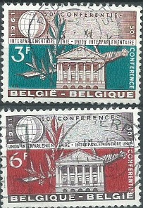 Belgium #570 - 571 1961 Serie completa