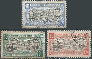 Bolivia #309 - 311  1946