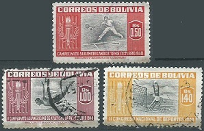 Bolivia #353 - 355  1951