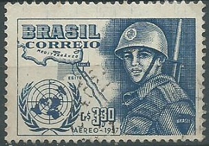 Brasil #C88 1957 NH "Contingente brasileño en las fuerzas de emergencia de la ONU"