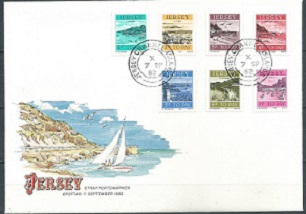 JERSEY #J33 - J39 1982 FDC
