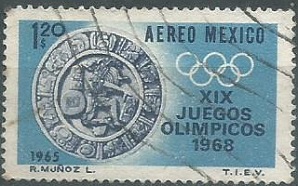 MEXICO #C310  1965  NH