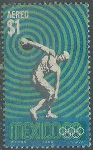 MEXICO #C341  1968  NH