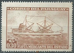 PARAGUAY #692  1962 Nueva  (Hinged)