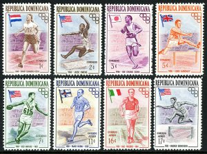 Republica Dominicana #474-478 y #C97-C99 1957  Serie completa  Nuevas
