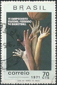 Brasil #1188  1971   "VI Campeonato mundial de basketbol femenino"