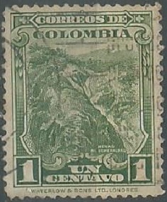 COLOMBIA #411  1932  NH "Mina de esmeraldas"