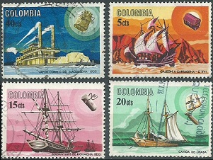 COLOMBIA #755 - 758 1966 NH