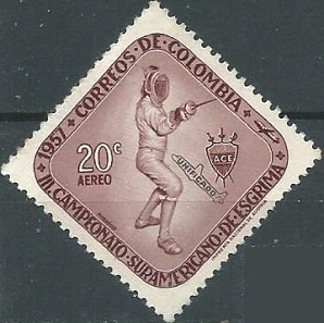 COLOMBIA #C305  1957  NH