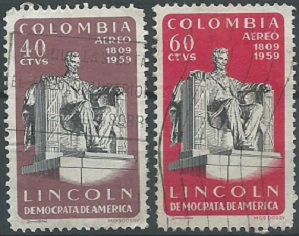 COLOMBIA #C375 - C376  1960  NH