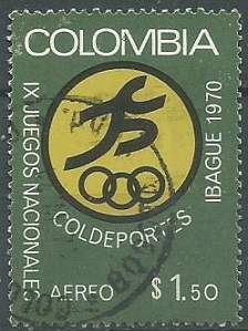 COLOMBIA #C527  1970  NH "IX Juegos deportivos nacionales"