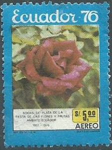 Ecuador #574  1976 (CON LIGERO DAÑO POSTERIOR)