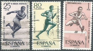España #1127 - 1129   1962  NH