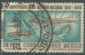 MEXICO #C248  1960  NH