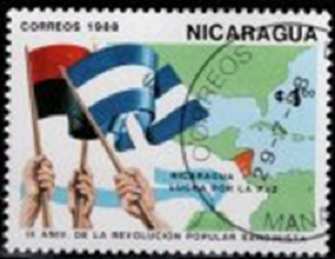 Nicaragua #1701 1987 "9 años de la revolución sandinista"