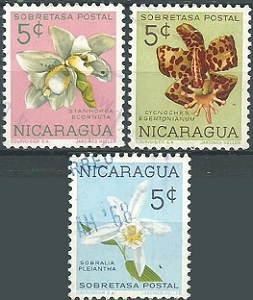 Nicaragua #RA68, #RA72, #RA74  1962