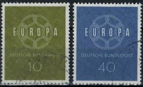 Alemania #805 - 806  1959  Serie completa