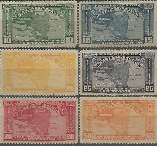 Nicaragua #C186 - C191 1939 Nuevas NH