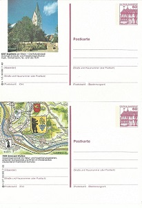 Alemania  1982 Iglesia de Rhein 2  Entero Postal