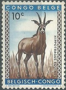 Congo Belga  #306  1959 Nueva