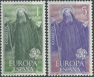 España #1313 - 1314  1965 Nuevas Serie completa