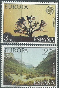 España #2041 - 2042 1977 Nuevas Serie completa "Europa"