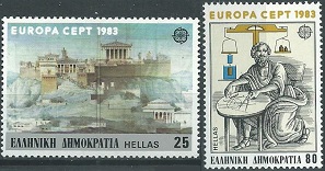 Grecia #1459 - 1460 1981 Nuevas Serie completa