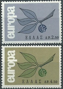Grecia #833 - 834 1965 Nuevas Serie completa