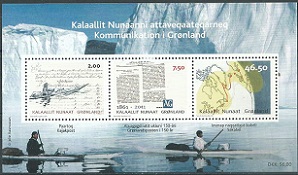 Groenlandia #586b 2011 HS Nueva Scott $20.50 "Comunicaciones en Groenlandia"