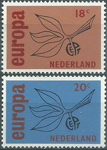 Holanda #438 - 439 1965 Nuevas Serie completa