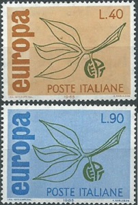 Italia #915 - 916  1965  Nueva  Serie completa
