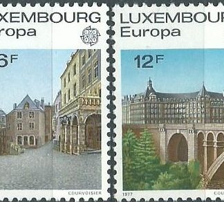 Luxembourg Scott #597 - 598  1977 Nuevas  Serie completa "Europa"