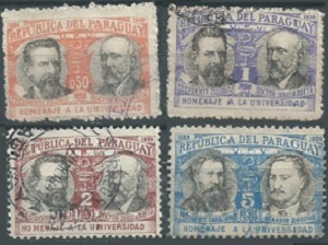 PARAGUAY #351 - 354  1939  Serie completa