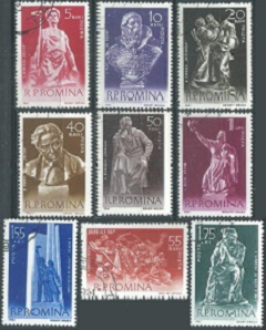 RUMANIA #1403 - 1411 1961 Serie completa