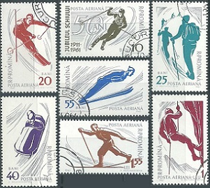 RUMANIA #C96 - C102  1961  Serie completa