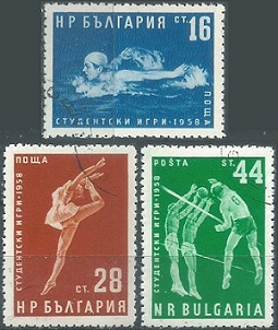 Bulgaria #1017 - 1019  1961  Serie completa  NH