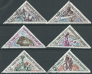 Dahomey  #J34 - J39 1967