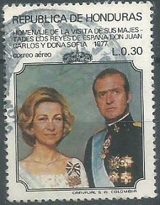 Honduras #C613   1977  "Visita de los Reyes de españa