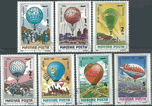 Hungria #C438 - C444  1983  Serie completa