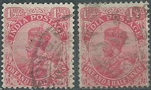 India #103 (1926) y #109 (1929)