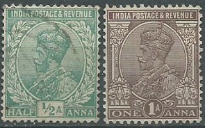 India #138 - 139 1934 Serie completa