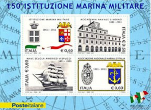 Italia #3071  2011  HS  Nueva  "150 años de la Institución militar marítima"