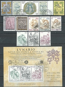 Vaticano # 705-717  1982  Año completo