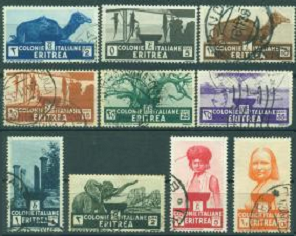 Eritrea #158 - 167   1934  Serie completa