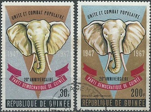 Guinea #480 y #C92  1967