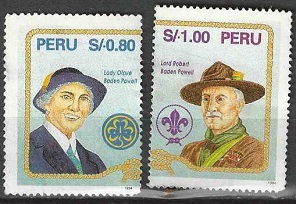 PERU #1125a - 1125b  1995  Serie completa