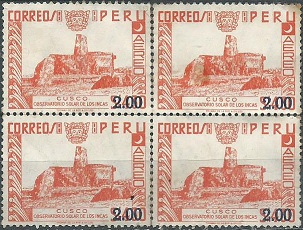 PERU #C429  1976  Nuevas en cuadro sin goma