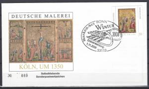 Alemania #2509 2008 FDC "Adoración de los Magos - Pintura en la Catedral de Colonia"