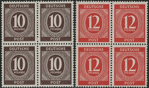 Alemania #537 - 538 1946 Nuevas en cuadro