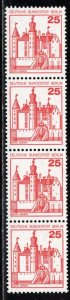 Alemania Berlin #9N393 1977 Nuevas en tira de 4